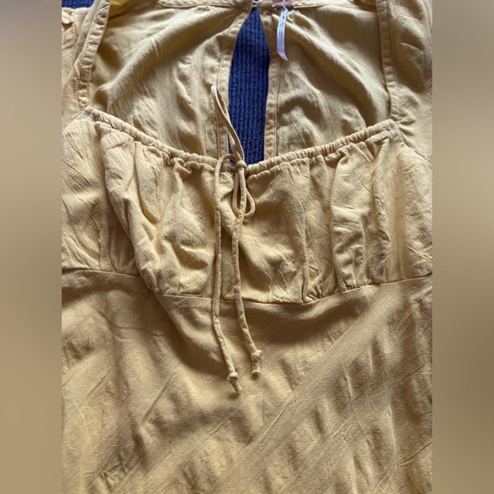Free People Yellow Midi Dress - Picture 8 of 9